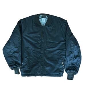 Workrite FR CAT 3 Flame Resistant Work Jacket Black Quilted Lining Mens M